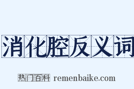 消化腔反义词是什么意思的图片